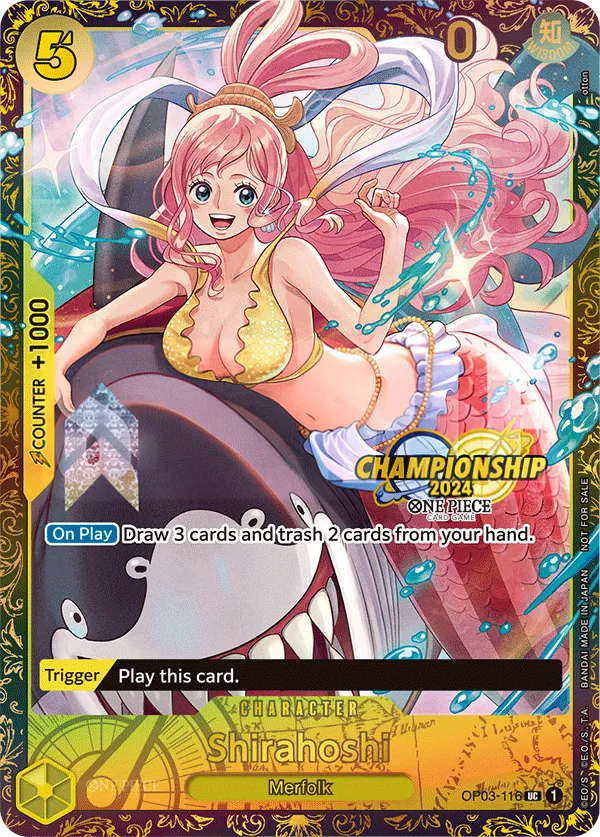Pillars of Strength 영어판 Shirahoshi OP03-116 · 패럴렐 2 카드 앞면