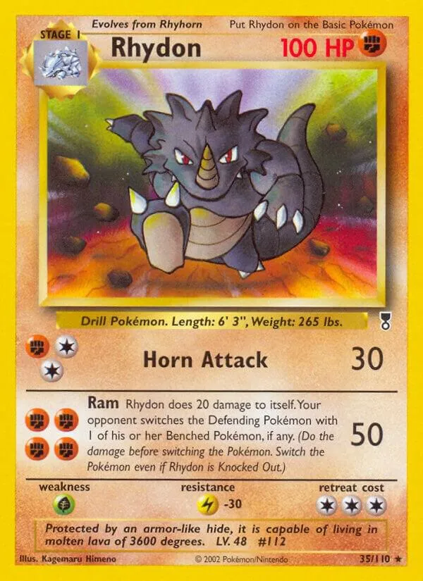 Legendary Collection 英語版 Rhydon 35 カード表面