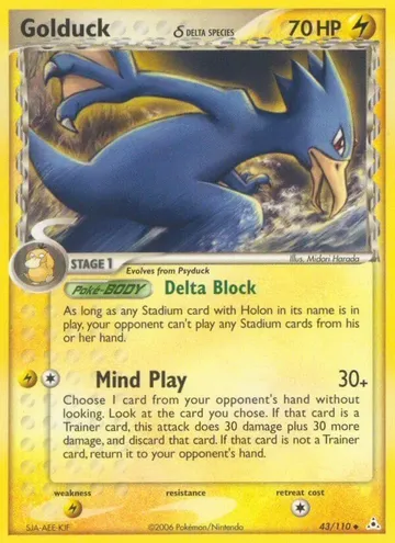 Golduck δ 43 $3.34