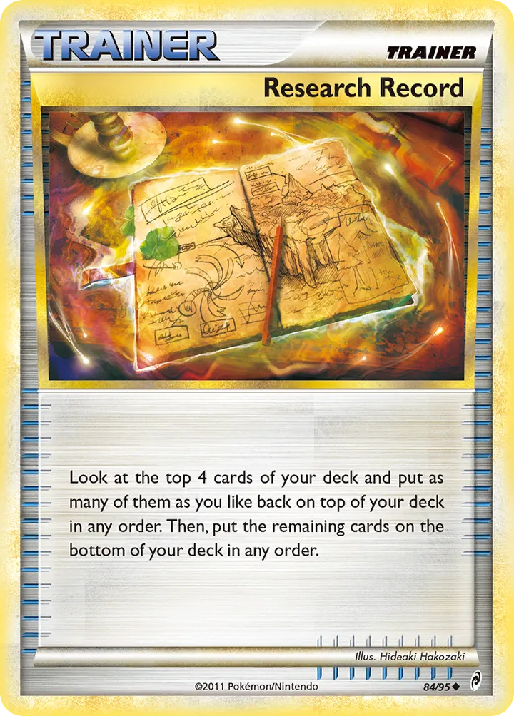 Pokémon TCG: Call of Legends 英語版 Research Record 84 カード表面