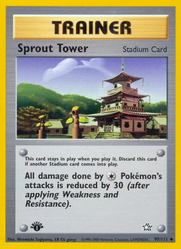 Neo Genesis 英語版 Sprout Tower 97 カード表面