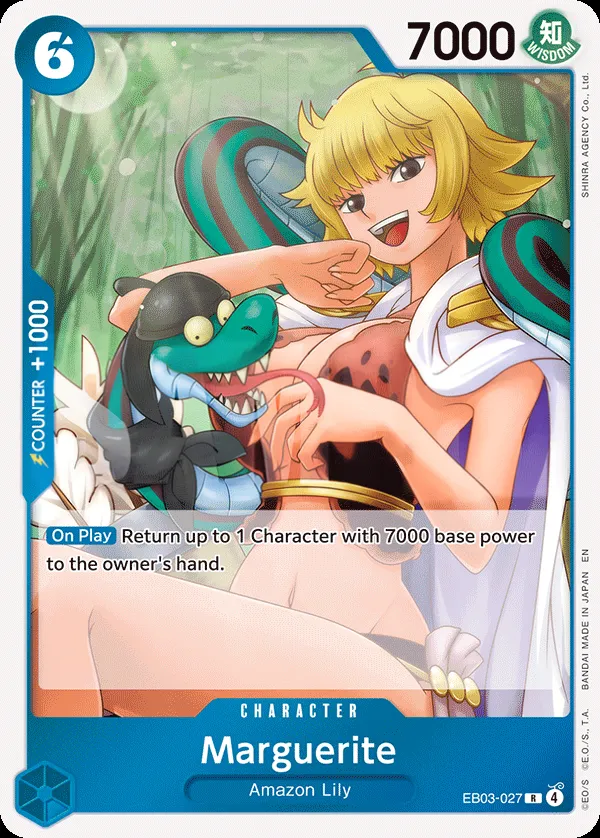 One Piece Heroines Edition 영어판 Marguerite EB03-027 카드 앞면