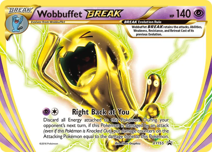 XY Black Star Promos 영어판 Wobbuffet BREAK XY155 카드 앞면