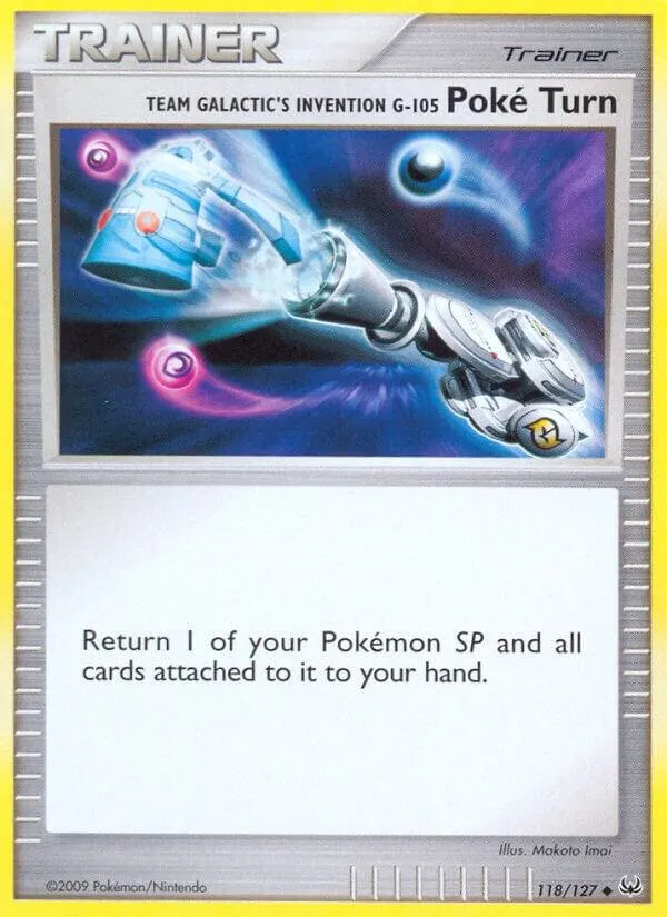 Platinum 英語版 Team Galactic's Invention G-105 Poké Turn 118 カード表面