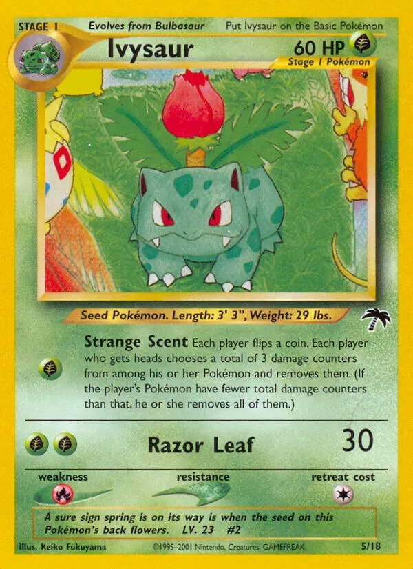 Southern Islands 영어판 Ivysaur 5 카드 앞면