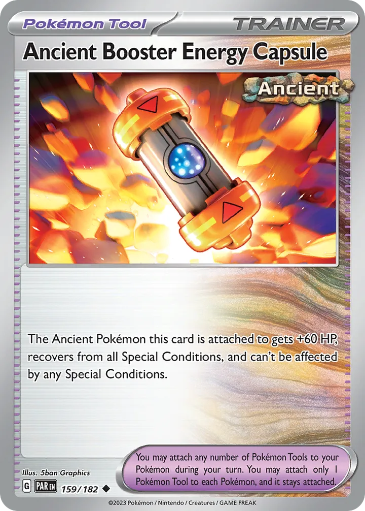 Scarlet & Violet—Paradox Rift 영어판 Ancient Booster Energy Capsule 159 카드 앞면