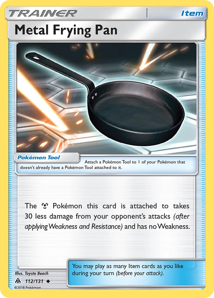 Sun & Moon—Forbidden Light 영어판 Metal Frying Pan 112 카드 앞면