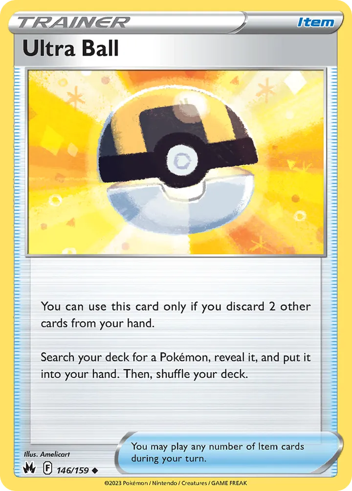 Crown Zenith 영어판 Ultra Ball 146 카드 앞면