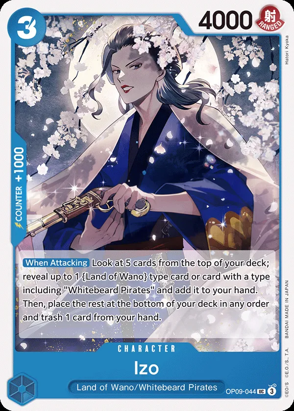 Emperors in the New World 영어판 Izo OP09-044 카드 앞면