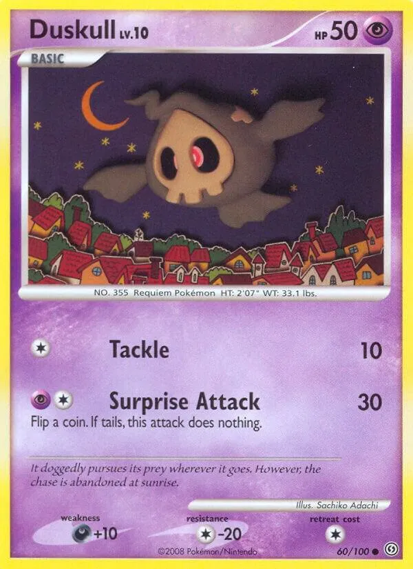 Front of Duskull 60, Diamond & Pearl—Stormfront English