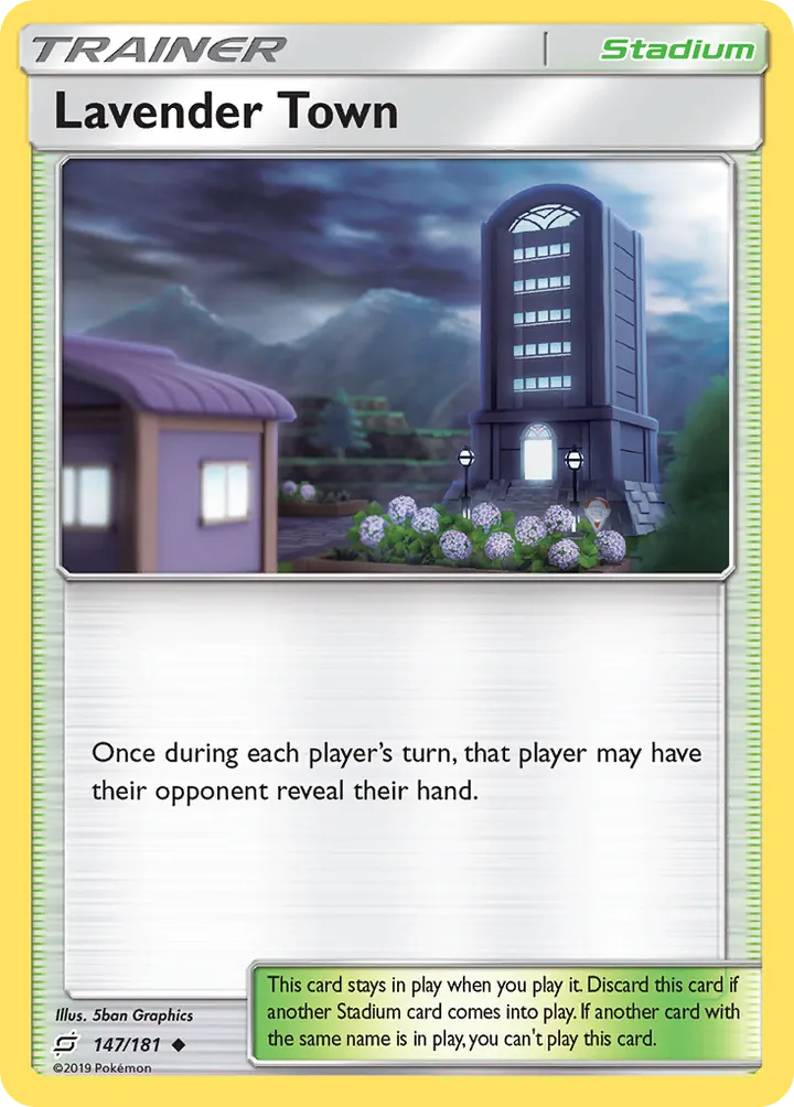 Sun & Moon—Team Up 영어판 Lavender Town 147 카드 앞면