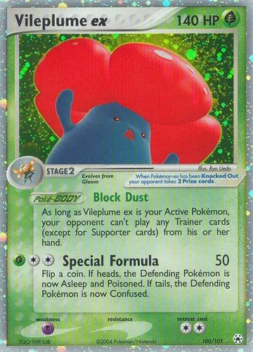 Vileplume ex 100 $149.99