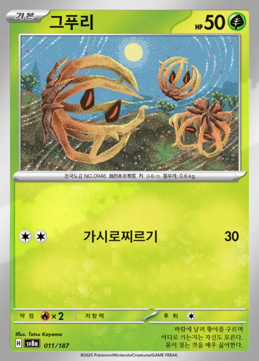 Front of 그푸리 11, 테라스탈 페스타 ex Korean