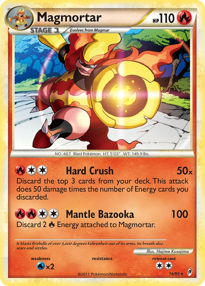 Pokémon TCG: Call of Legends 英語版 Magmortar 16 カード表面