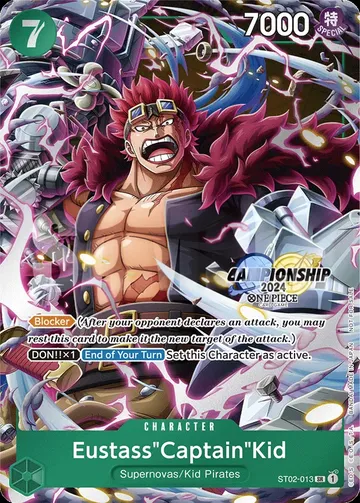 Eustass"Captain"Kid ST02-013 · Championship $27.16