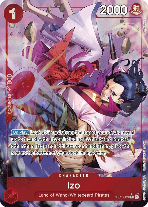 Pillars of Strength 영어판 Izo OP03-003 · 패럴렐 6 카드 앞면