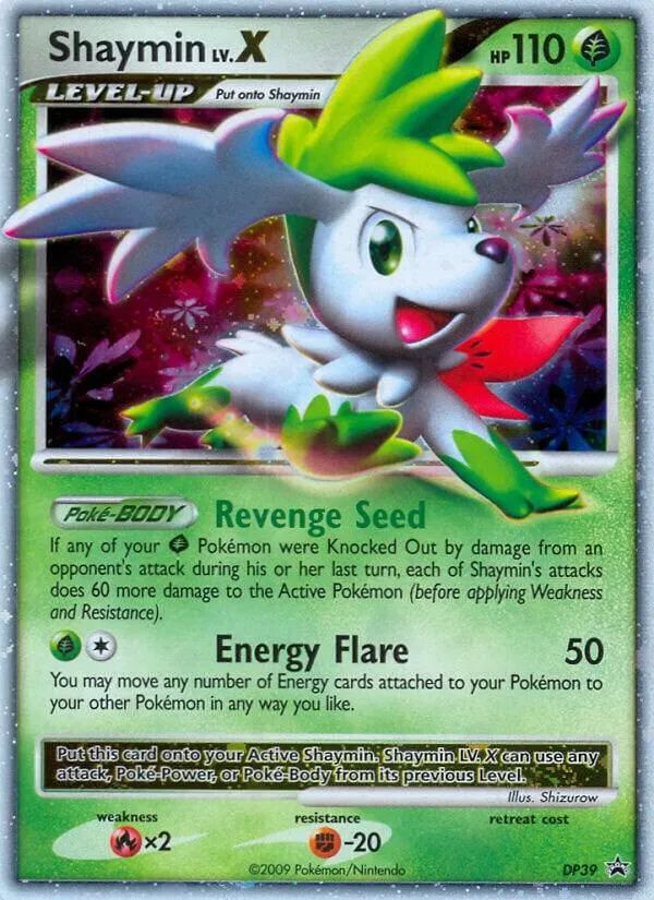 DP Black Star Promos 英語版 Shaymin LV.X DP39 カード表面