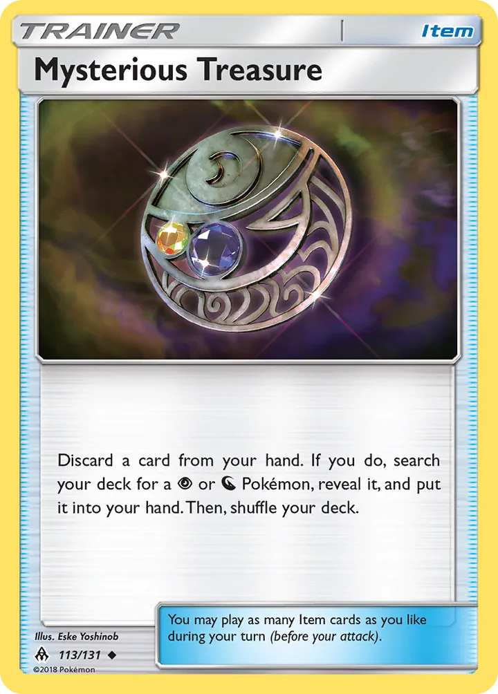Sun & Moon—Forbidden Light 영어판 Mysterious Treasure 113 카드 앞면