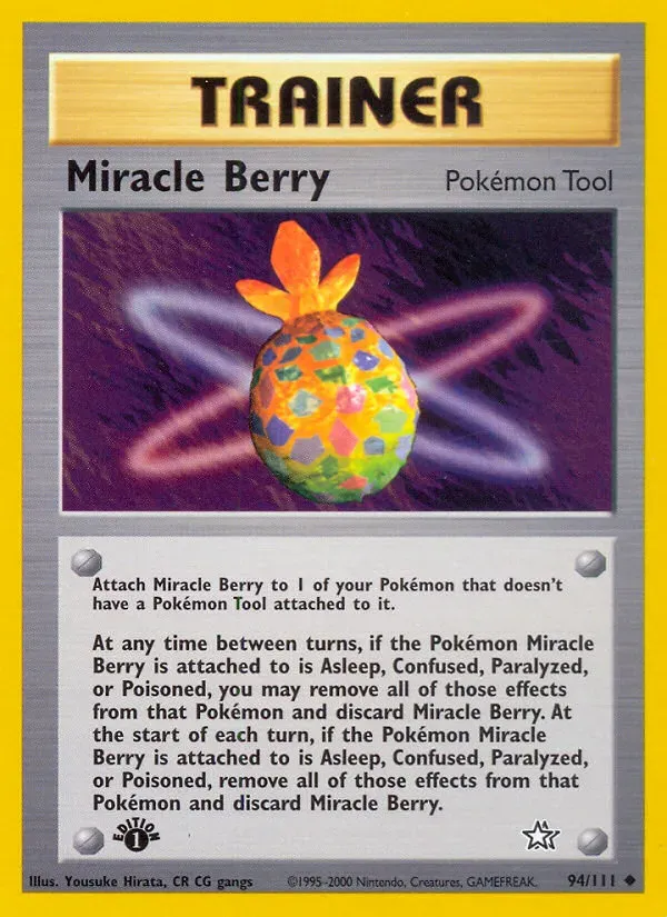 Neo Genesis 영어판 Miracle Berry 94 카드 앞면