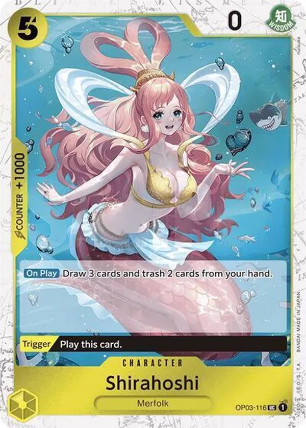 Pillars of Strength 英語版 Shirahoshi OP03-116 · 再録 · ジョリーロジャー カード表面