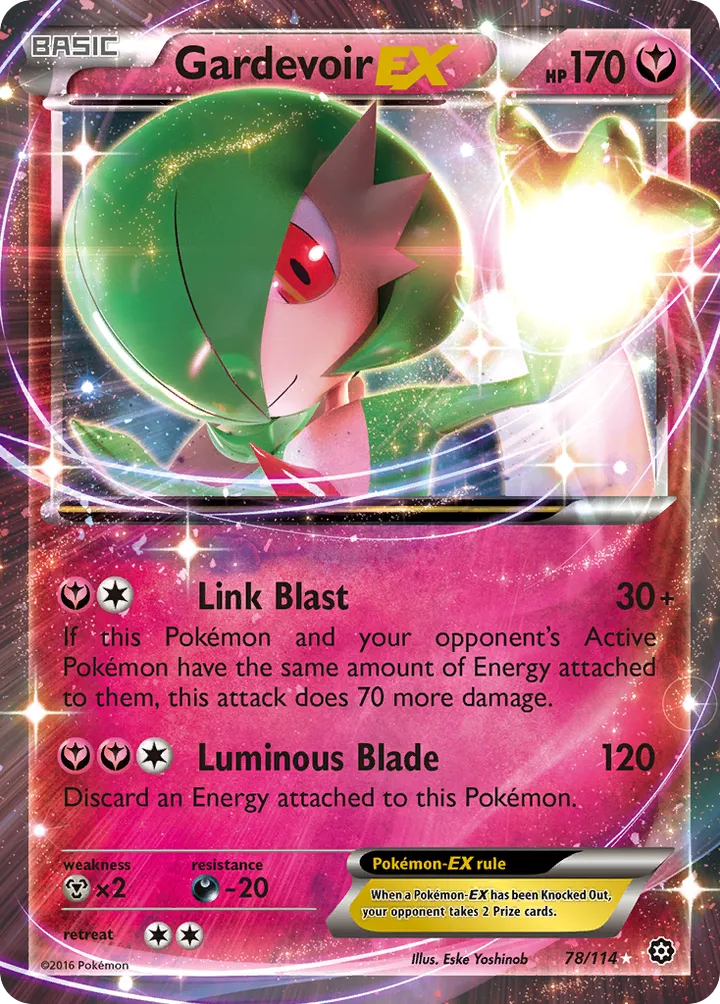 XY—Steam Siege 英語版 Gardevoir-EX 78 カード表面