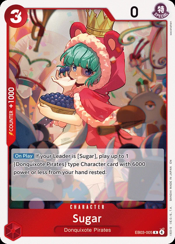 One Piece Heroines Edition 영어판 Sugar EB03-005 카드 앞면