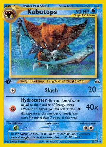 Kabutops 25 $13.40