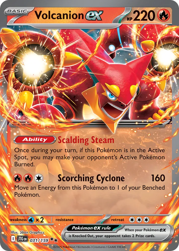 Scarlet & Violet—Journey Together 英語版 Volcanion ex 31 カード表面