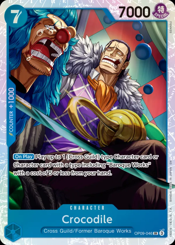 Emperors in the New World 영어판 Crocodile OP09-046 · 재록 카드 앞면