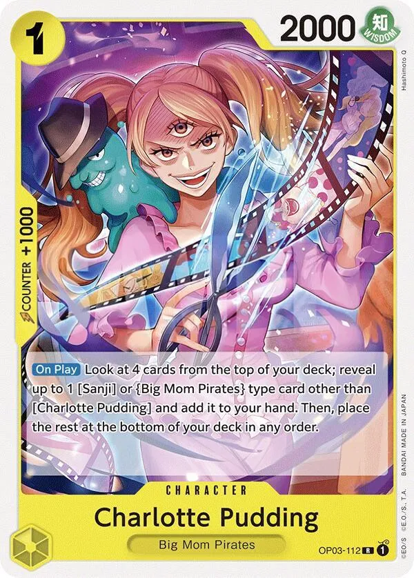 Pillars of Strength 영어판 Charlotte Pudding OP03-112 · 재록 카드 앞면