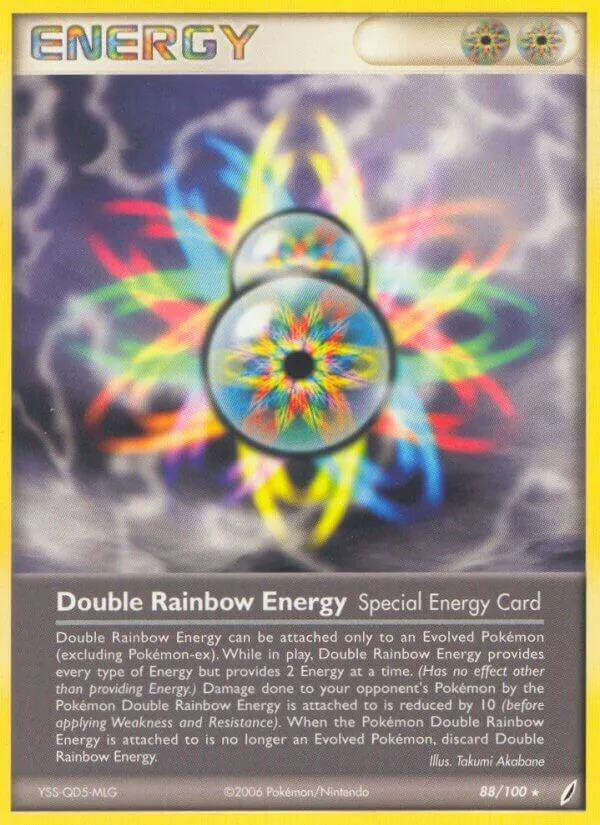 EX Crystal Guardians 영어판 Double Rainbow Energy 88 카드 앞면