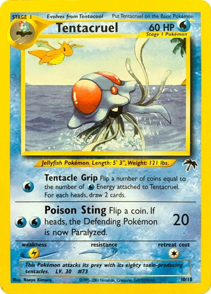 Southern Islands 영어판 Tentacruel 10 카드 앞면