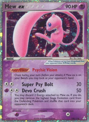 Mew ex 100 $525.31