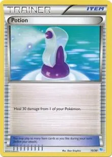 XY Trainer Kit: Pikachu Libre & Suicune 英語版 Potion (15 - Suicune Deck) 15 カード表面
