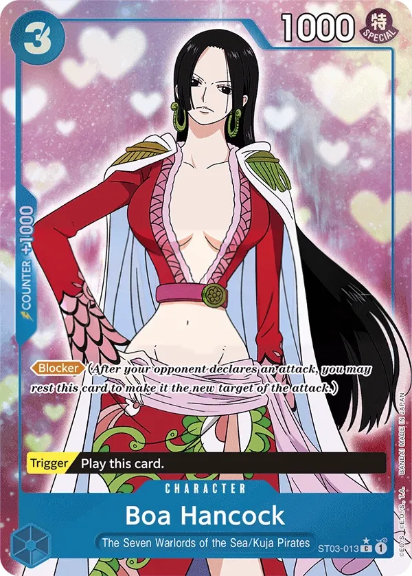 The Seven Warlords of the Sea 영어판 Boa Hancock ST03-013 · 패럴렐 3 카드 앞면