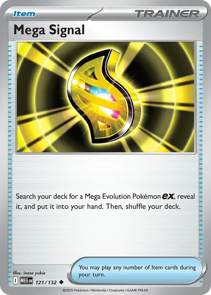 Mega Evolution 英語版 Mega Signal 121 カード表面