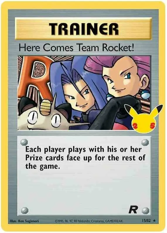Celebrations 영어판 Here Comes Team Rocket! 15-82 카드 앞면