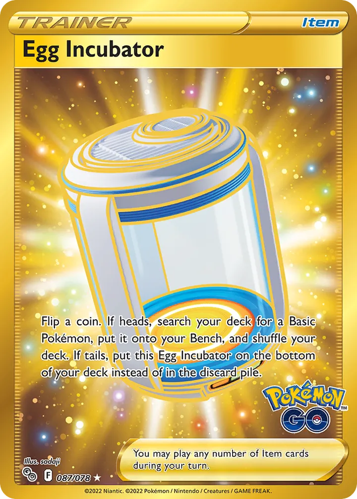 Pokémon TCG: Pokémon GO 영어판 Egg Incubator 87 카드 앞면