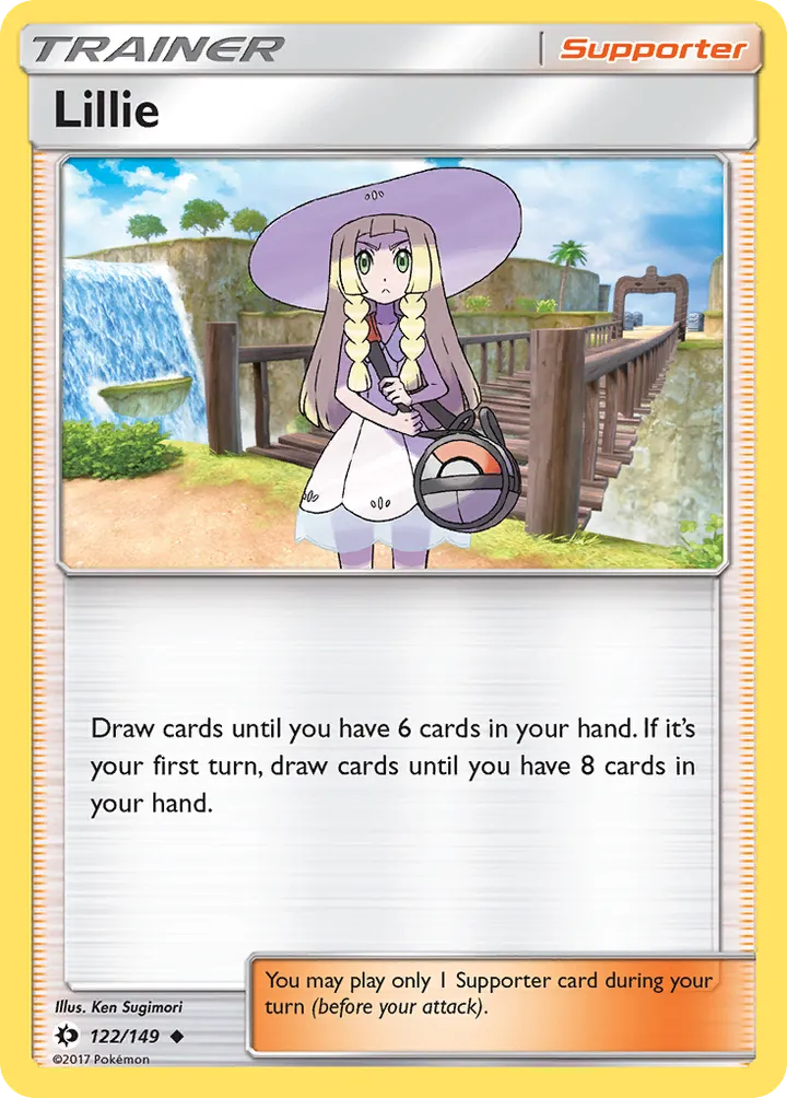 Sun & Moon 영어판 Lillie 122 카드 앞면