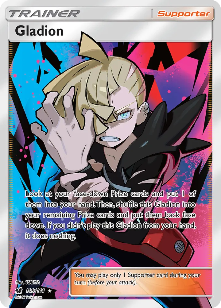 Sun & Moon—Crimson Invasion 英語版 Gladion 109 カード表面