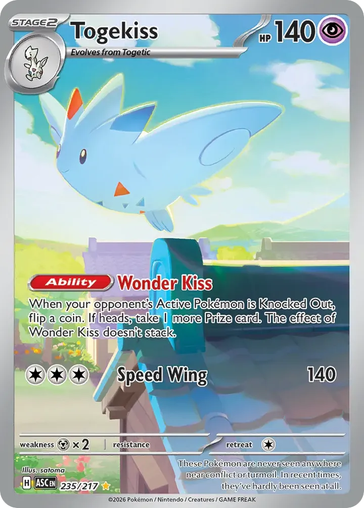Mega Evolution—Ascended Heroes 영어판 Togekiss 235 카드 앞면