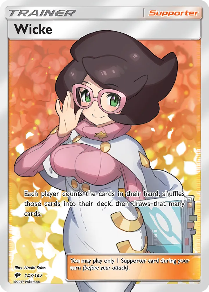 Sun & Moon—Burning Shadows 英語版 Wicke 147 カード表面