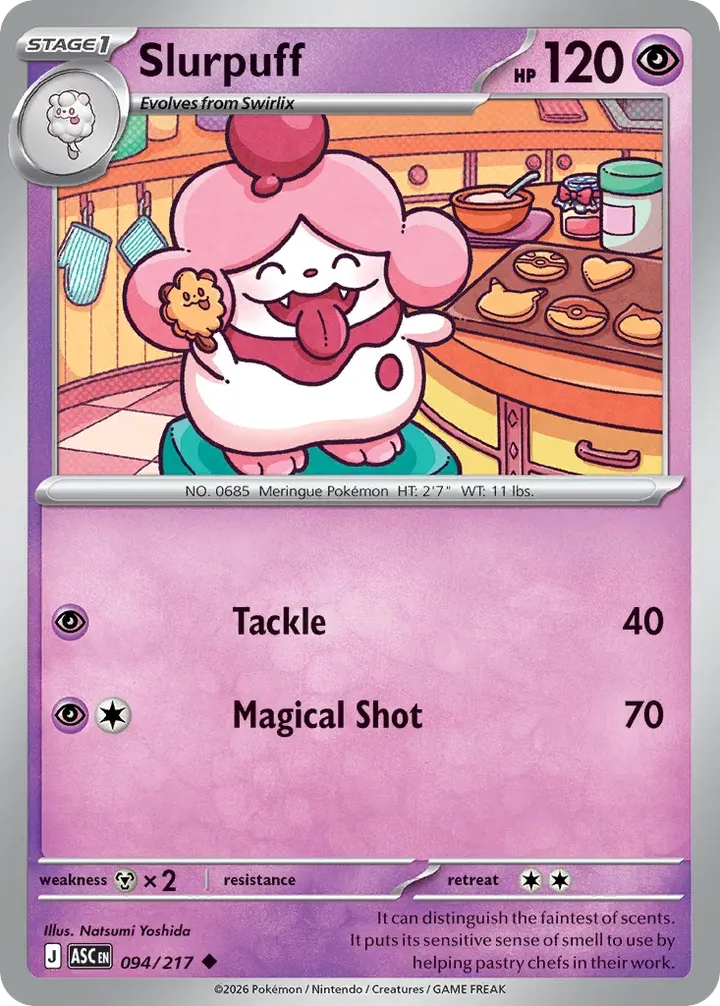 Mega Evolution—Ascended Heroes 英語版 Slurpuff 94 カード表面