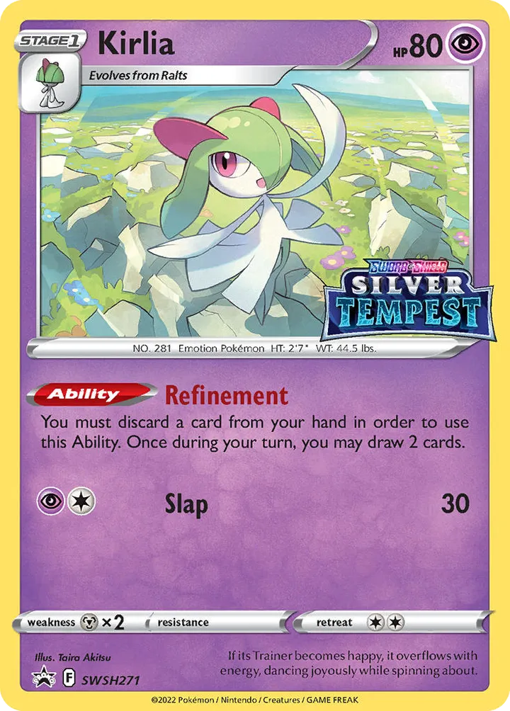 SWSH Black Star Promos 영어판 Kirlia SWSH271 카드 앞면