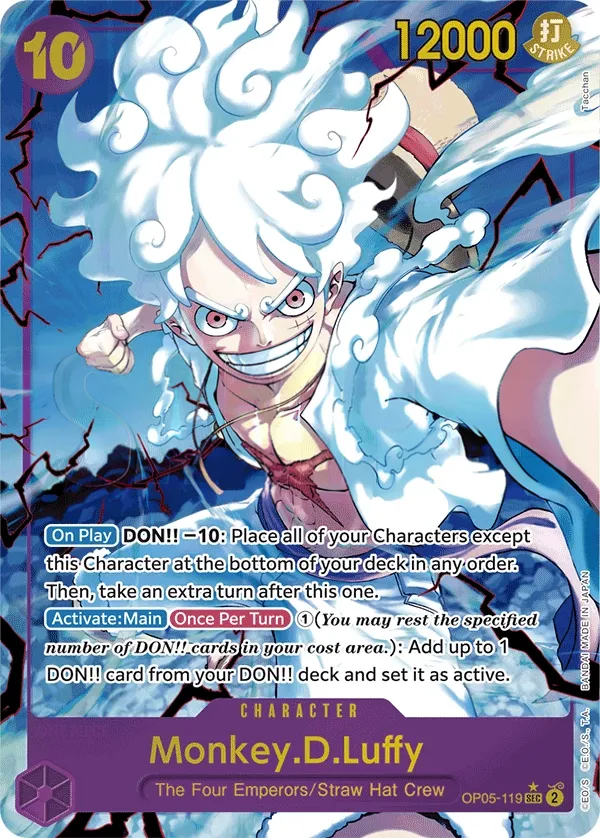 Awakening of the New Era 英語版 Monkey.D.Luffy OP05-119 · パラレル 4 カード表面