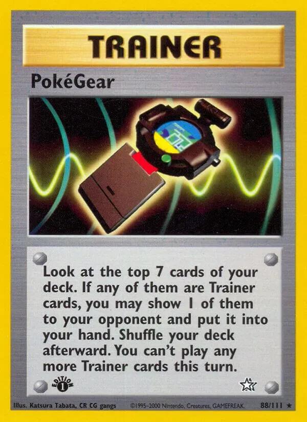 Neo Genesis 英語版 PokéGear 88 カード表面