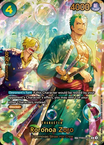 Roronoa Zoro PRB02-006 · Parallel 2 $919.80