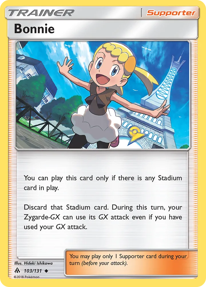 Sun & Moon—Forbidden Light 영어판 Bonnie 103 카드 앞면