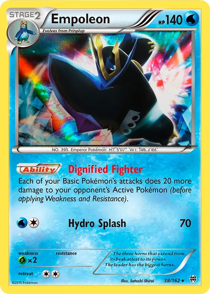 XY—BREAKthrough 영어판 Empoleon 38 카드 앞면