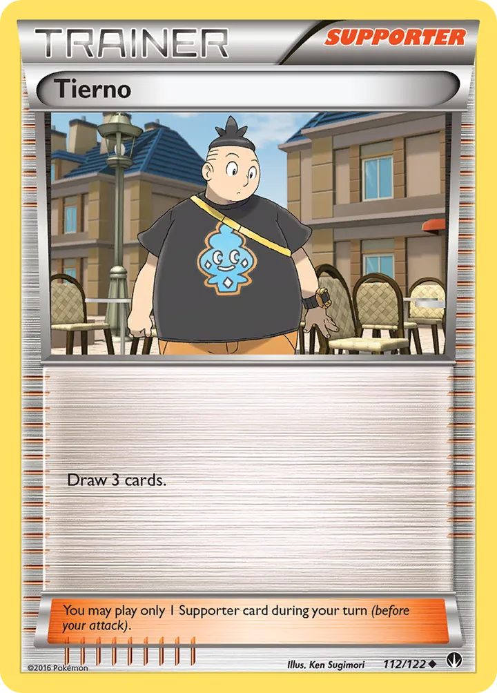 XY—BREAKpoint 영어판 Tierno 112 카드 앞면
